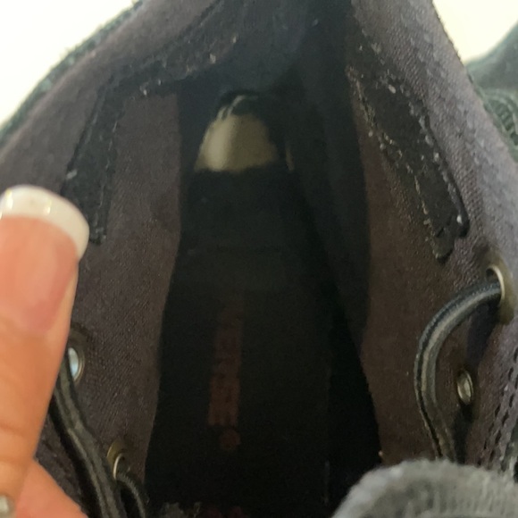 VINTAGE RARE Converse All Star 1Q101 Suede Leather Hi Sneakers sz 7 women - Picture 12 of 16